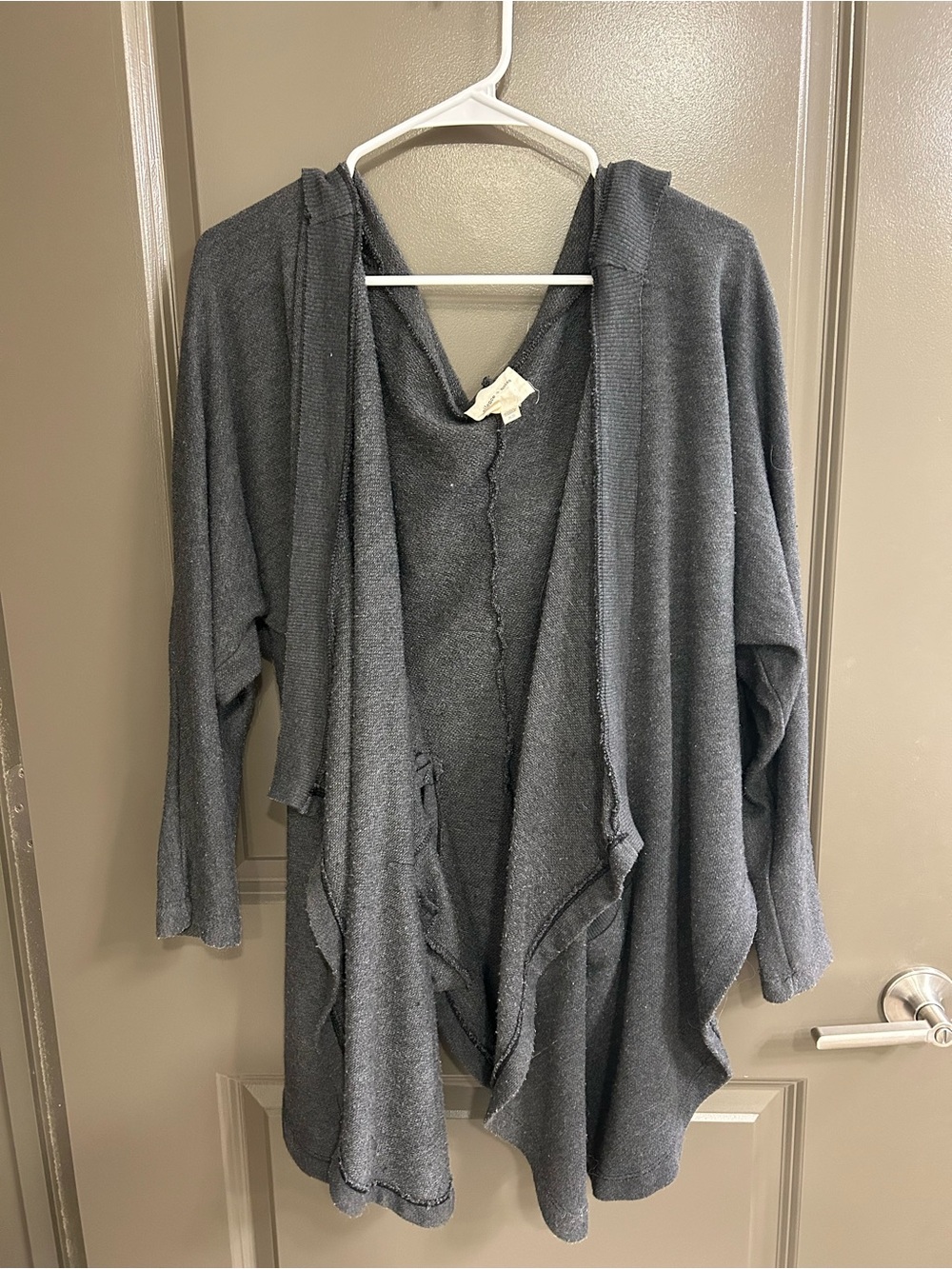 Silence and Noise Relaxed Charcoal Cardigan